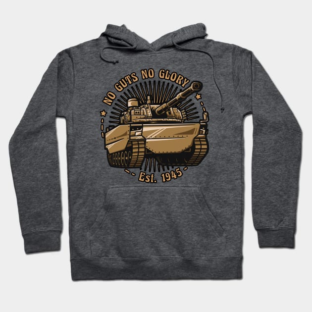 no guts no glory great tank Hoodie by noorshine